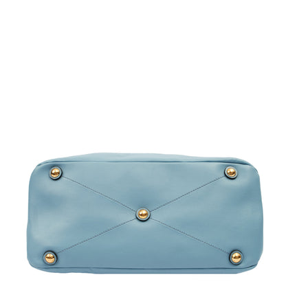 Miu Miu Shoulder Bag Shoulder Bag in Blue, Leather — Alternate View 16