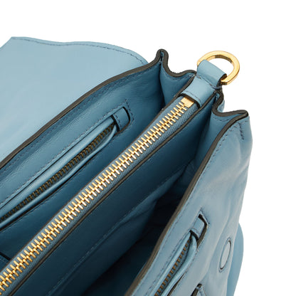 Miu Miu Shoulder Bag Shoulder Bag in Blue, Leather — Alternate View 11