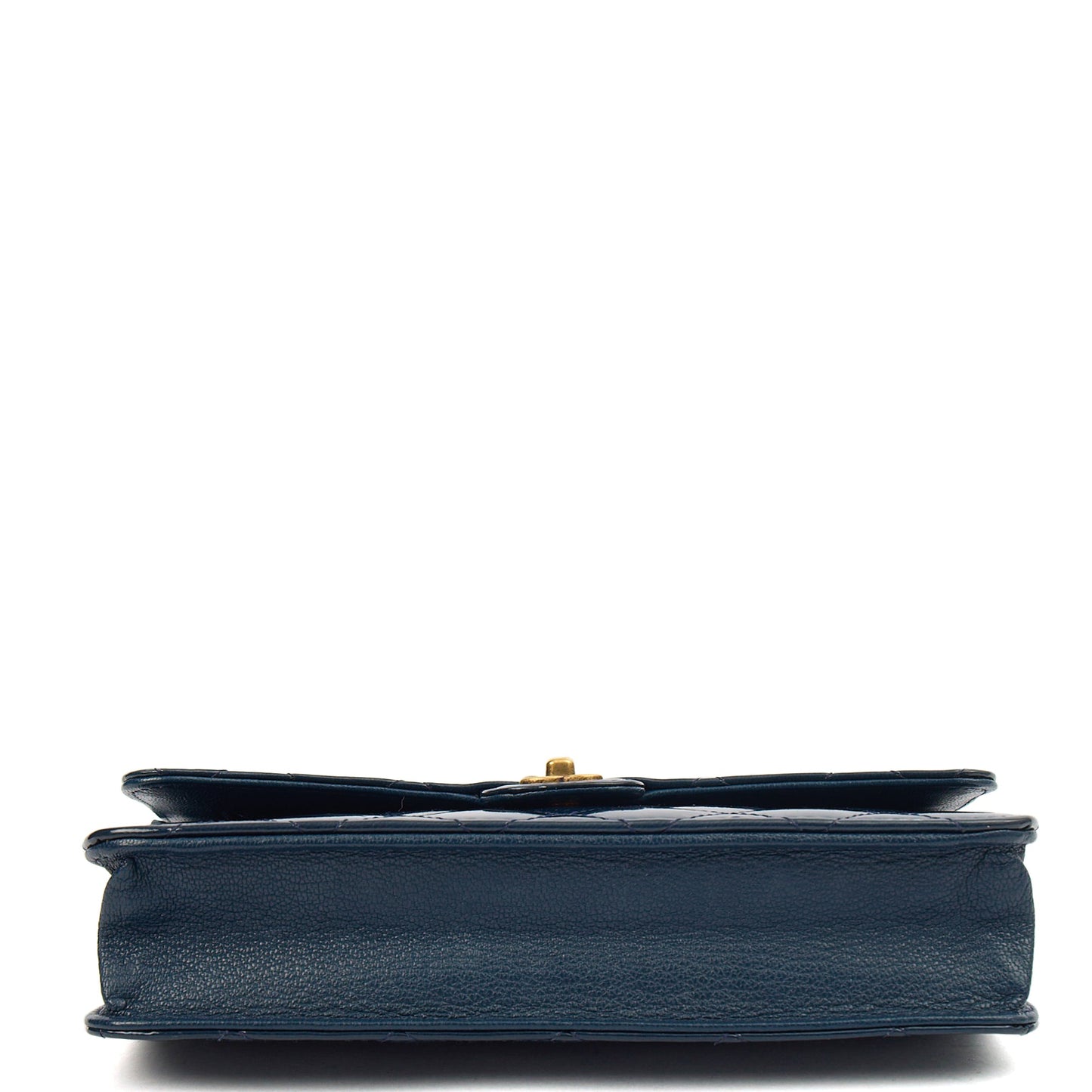 Chanel Cross Body Wallet on Chain in Blue, Patent Leather — Lifestyle View