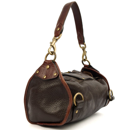 Mulberry Shoulder Bag Alana, Calfskin Leather — Back View