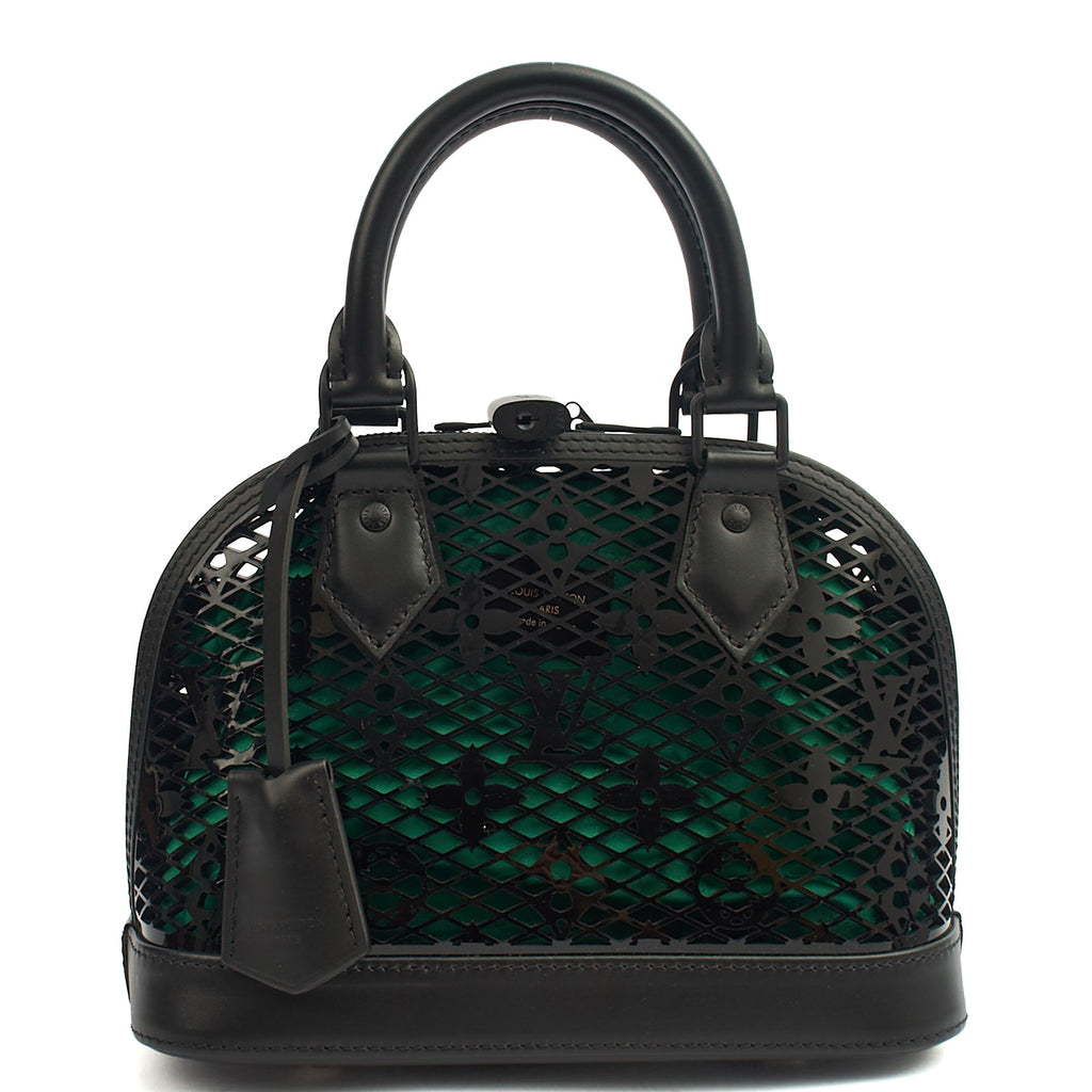 Louis Vuitton Cross Body Alma BB in Black, Leather — Front View