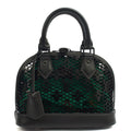 Louis Vuitton Cross Body Alma BB in Black, Leather — Front View