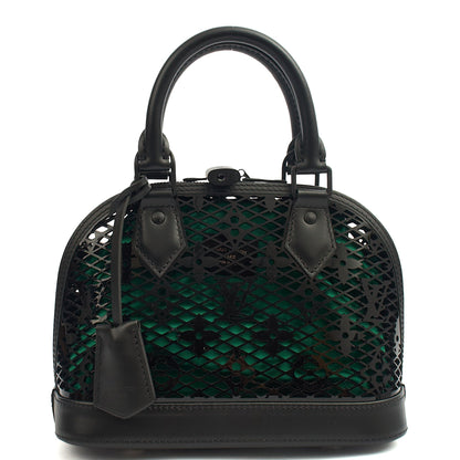 Louis Vuitton Cross Body Alma BB in Black, Leather — Front View