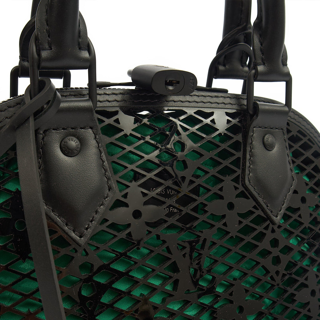 Louis Vuitton Cross Body Alma BB in Black, Leather — Detail View