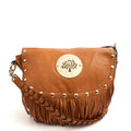 Mulberry Cross Body Daria Satchel in Deer Brown, Calfskin Leather — Front View