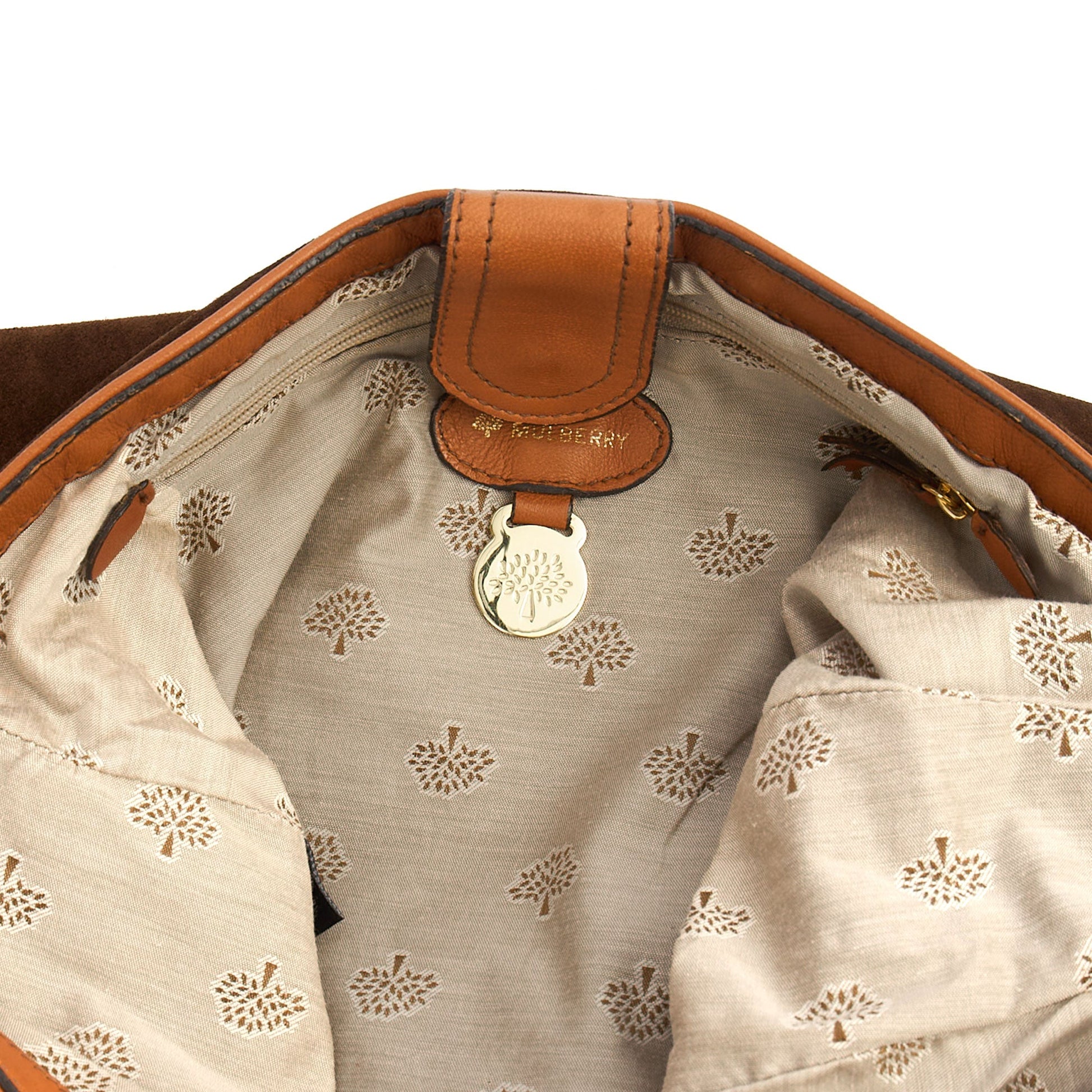 Mulberry Cross Body Daria Satchel in Deer Brown, Calfskin Leather — Alternate View 11