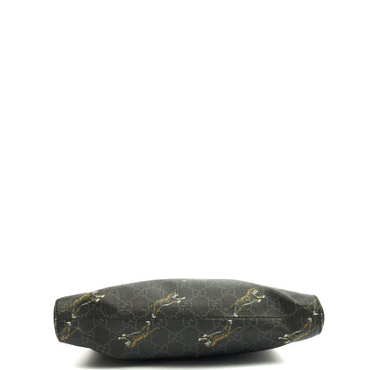 Gucci Cross Body Messenger in Night Courrier GG Supreme, Leather — Top View