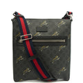 Gucci Cross Body Messenger in Night Courrier GG Supreme, Leather — Front View