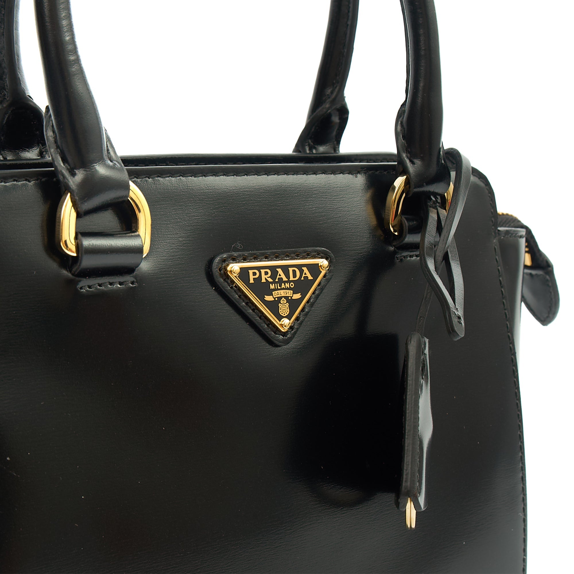 Prada Mini Bag Galleria Saffiano Mini in Black, Leather — Lifestyle View