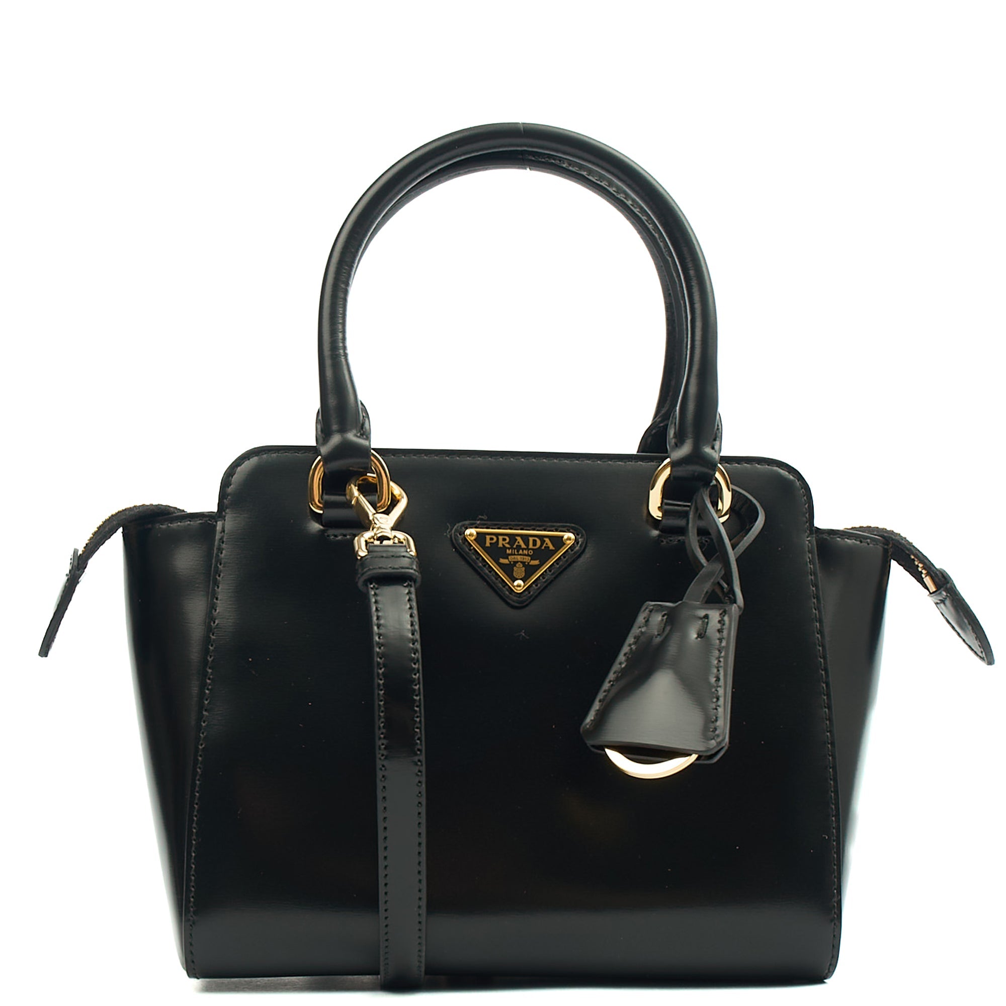 Prada Mini Bag Galleria Saffiano Mini in Black, Leather — Alternate View 8