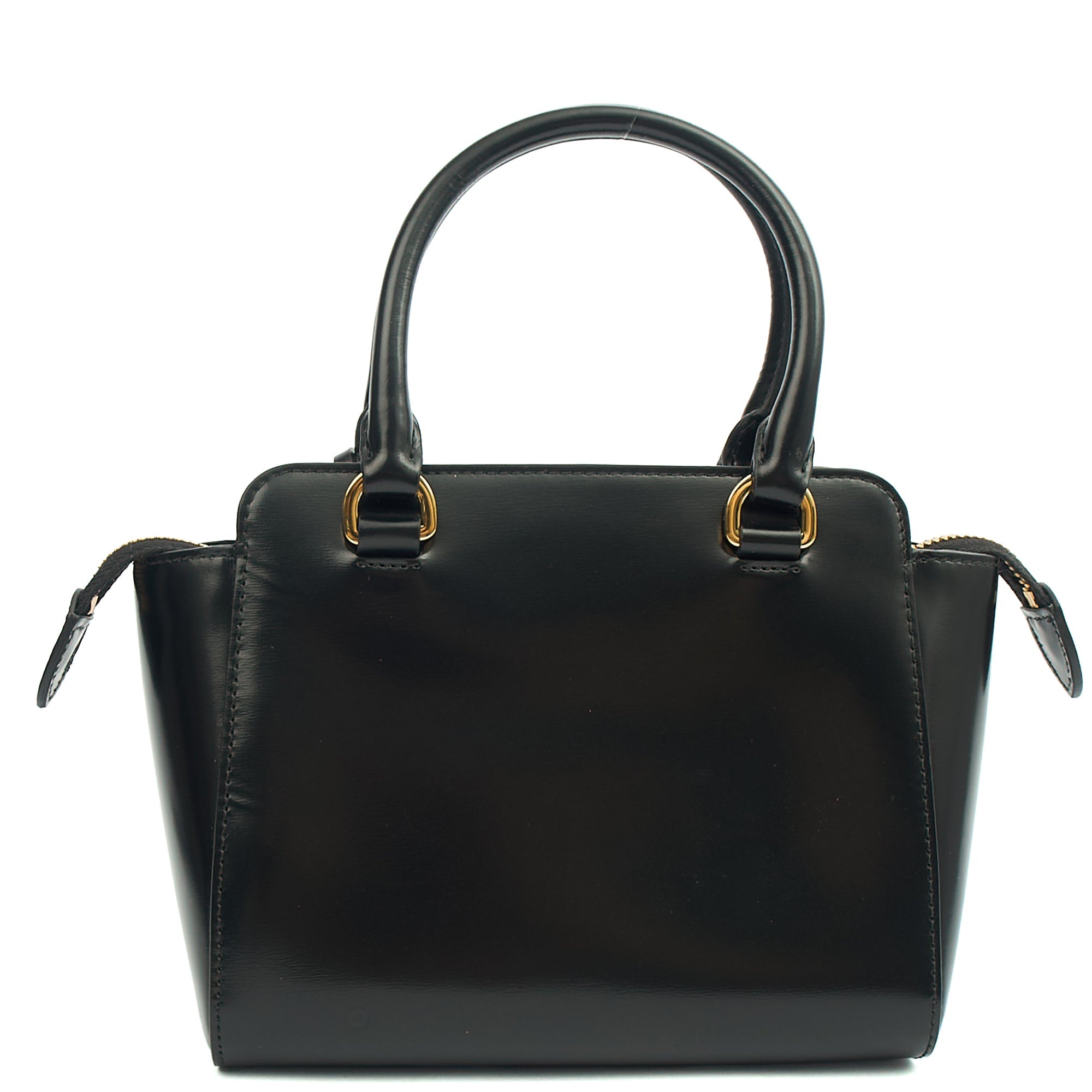 Prada Mini Bag Galleria Saffiano Mini in Black, Leather — Back View