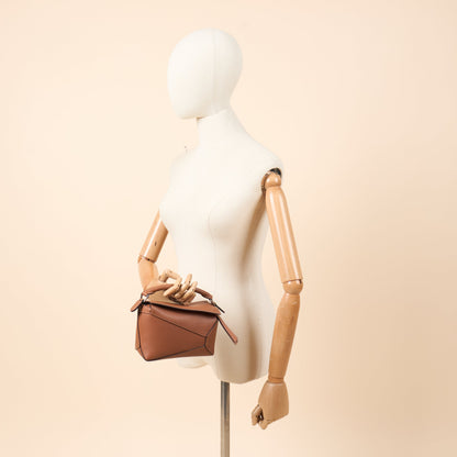 Loewe Cross Body Puzzle - Mini in Brown, Leather — Side View