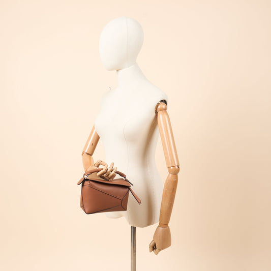 Loewe Cross Body Puzzle - Mini in Brown, Leather — Side View