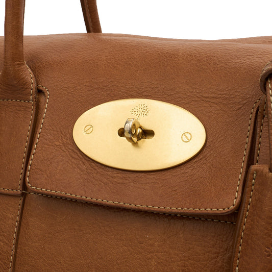 Mulberry Tote Bayswater Heritage in Oak, Leather — Side View
