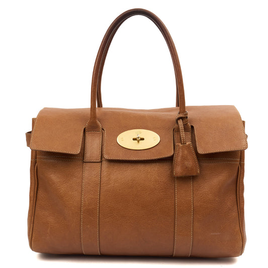 Mulberry Tote Bayswater Heritage in Oak, Leather — Front View