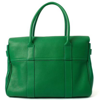 Mulberry Tote Bayswater Heritage in Lawn Green, Calfskin Leather — Top View