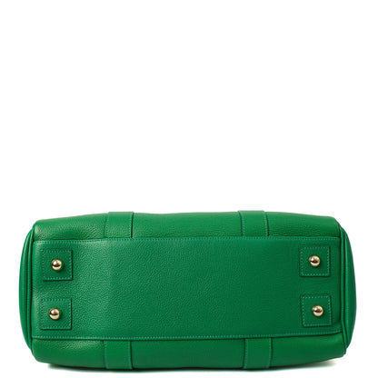 Mulberry Tote Bayswater Heritage in Lawn Green, Calfskin Leather — Detail View