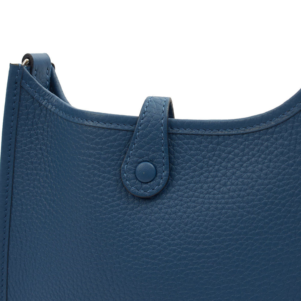 Hermes Evelyne 16 in Bleu Jean, Clemence Leather — Alternate View 10