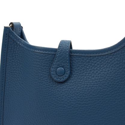 Hermes Evelyne 16 in Bleu Jean, Clemence Leather — Alternate View 10