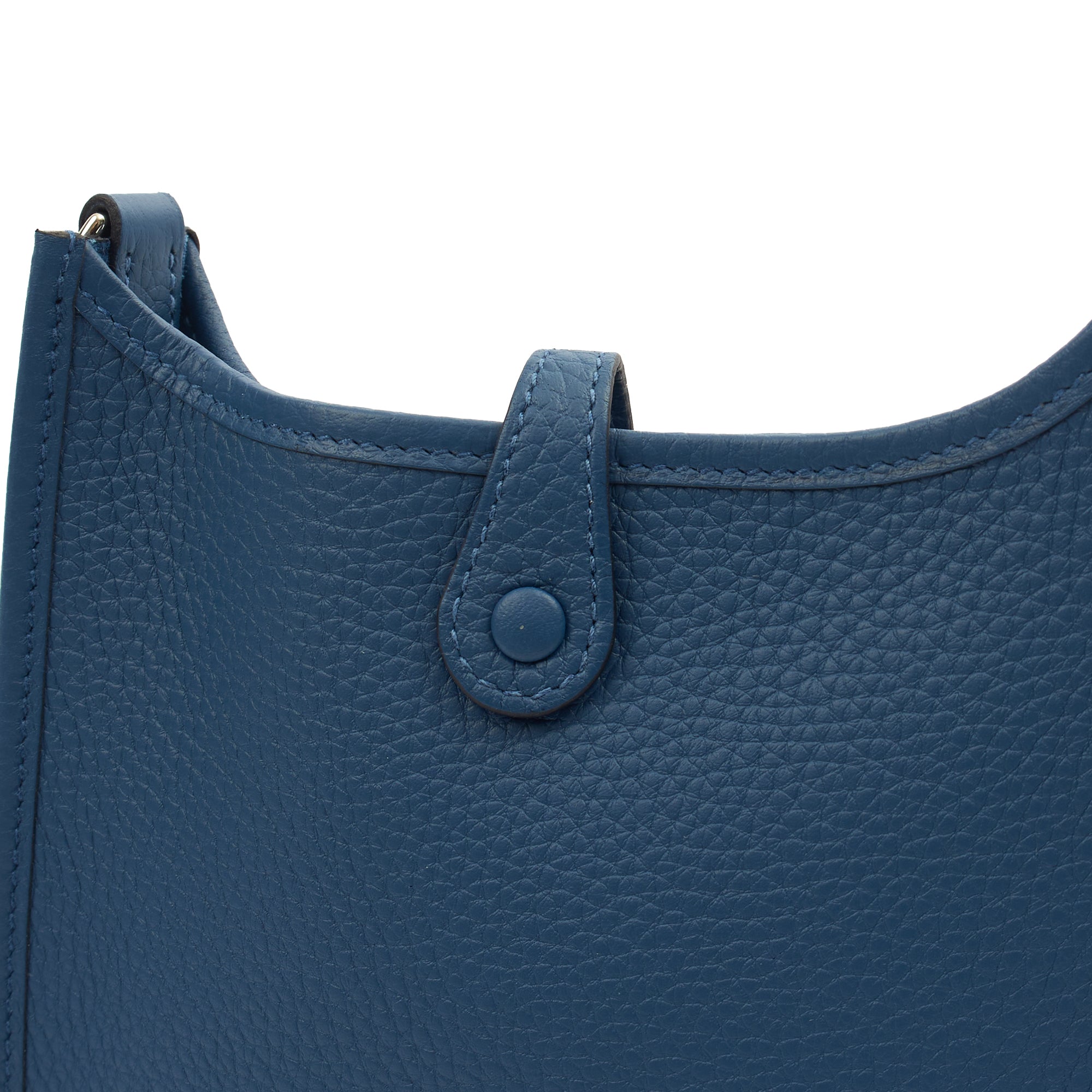 Hermes Evelyne 16 in Bleu Jean, Clemence Leather — Alternate View 34