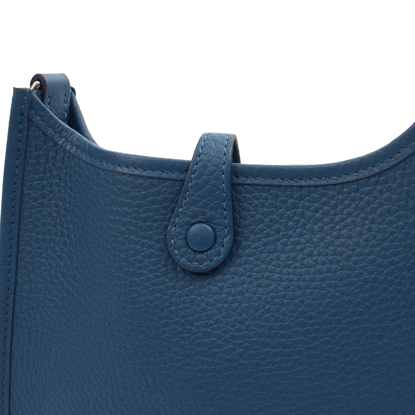 Hermes Evelyne 16 in Bleu Jean, Clemence Leather — Alternate View 22