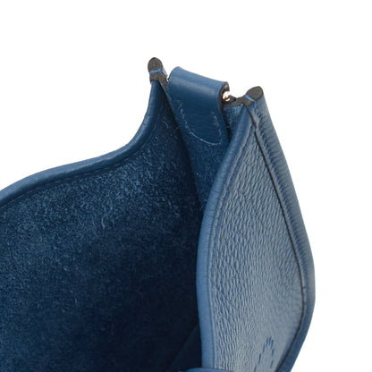 Hermes Evelyne 16 in Bleu Jean, Clemence Leather — Alternate View 36