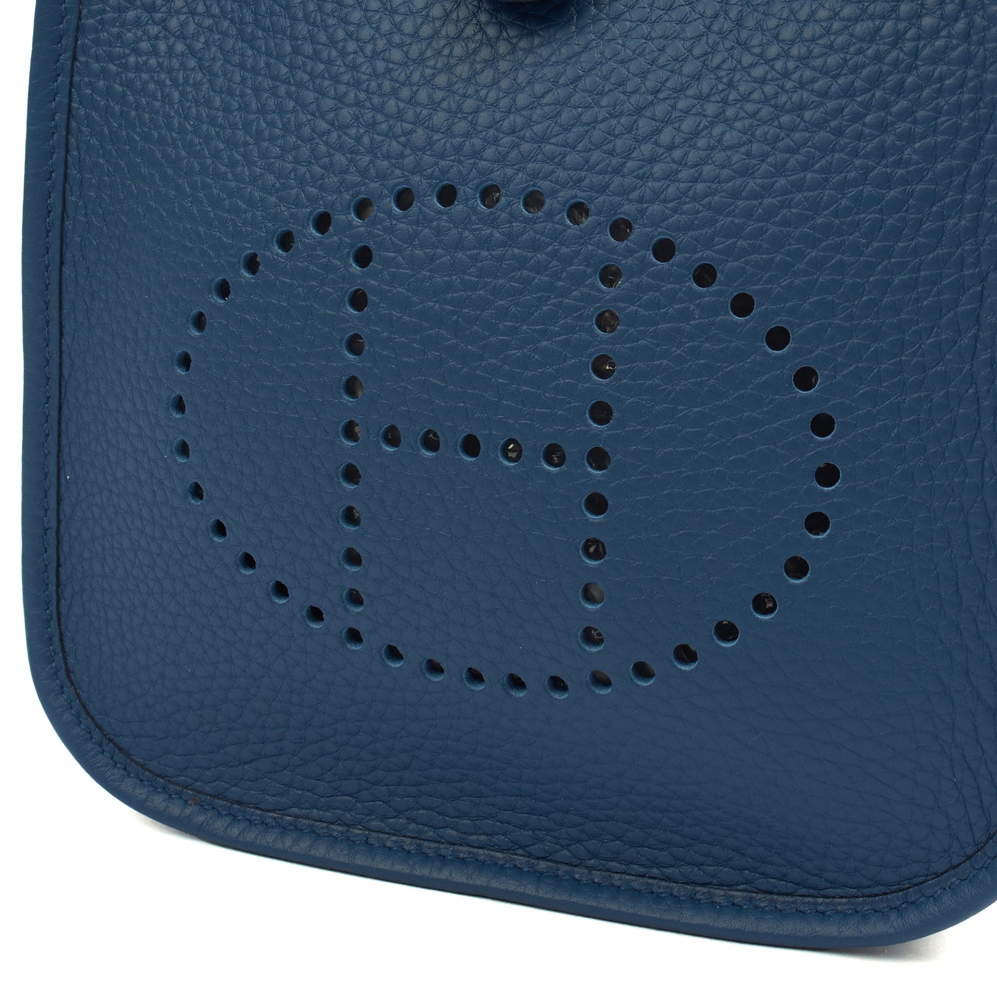 Hermes Evelyne 16 in Bleu Jean, Clemence Leather — Alternate View 32