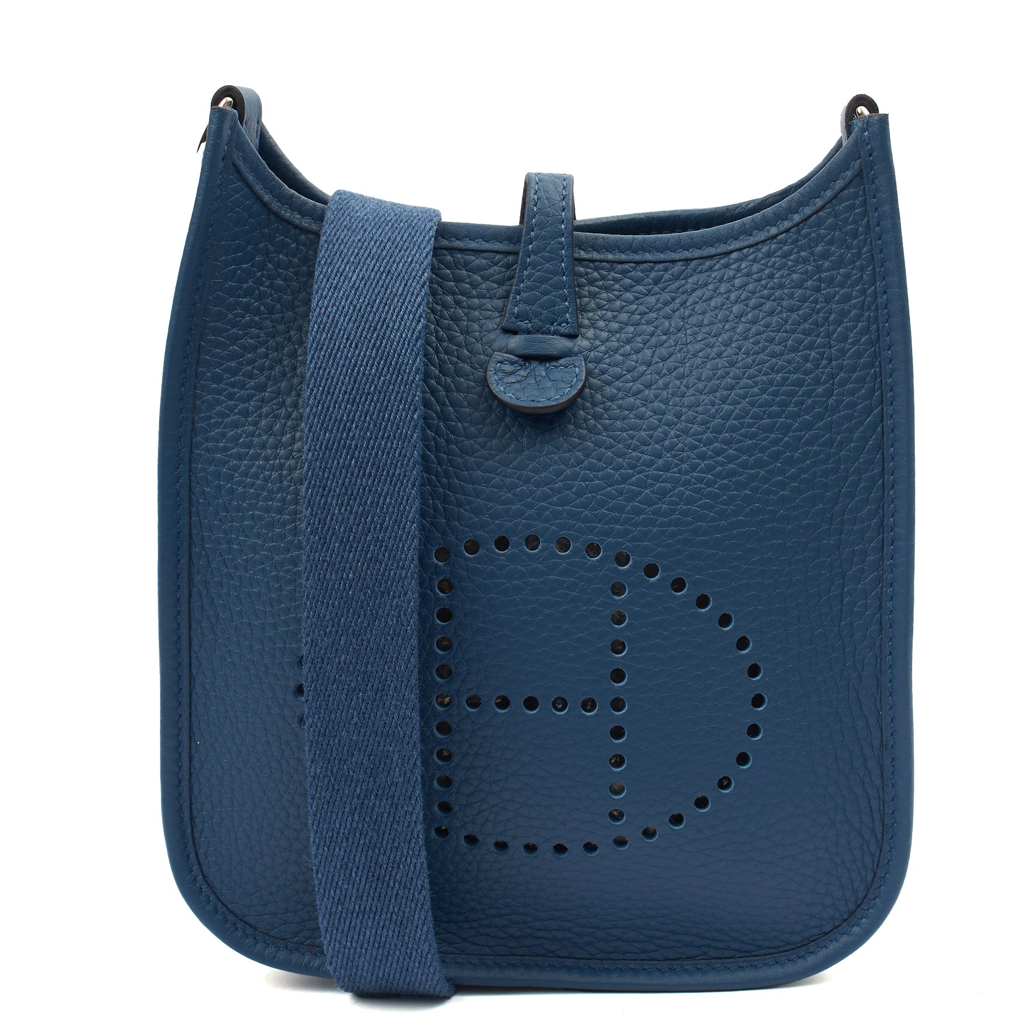 Hermes Evelyne 16 in Bleu Jean, Clemence Leather — Alternate View 25