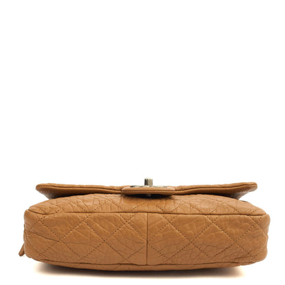 Chanel Shoulder Bag Flap Bag in Brown, Calfskin Leather — Detail View