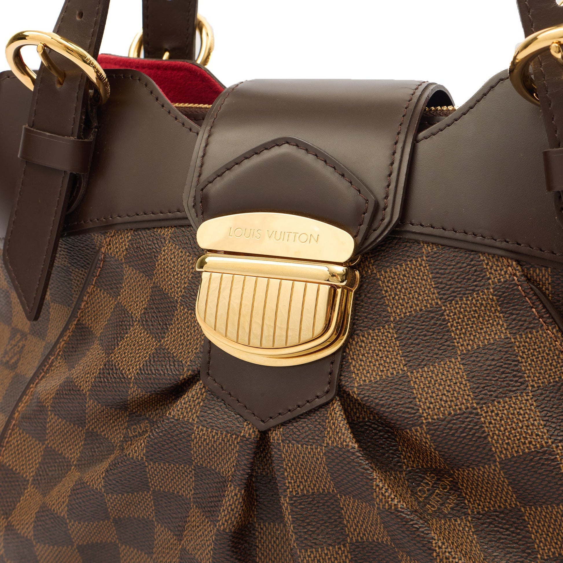 Louis Vuitton Tote Sistina MM in Damier Ebene, Canvas — Side View