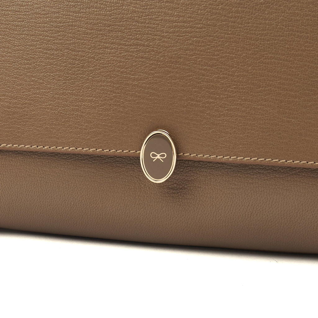 Anya Hindmarch Tote Bathurst Satchel in Brown, Leather — Lifestyle View