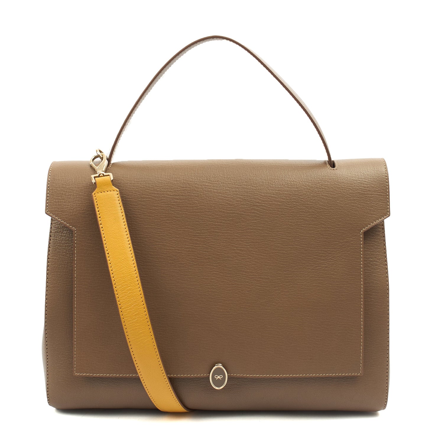 Anya Hindmarch Tote Bathurst Satchel in Brown, Leather — Front View
