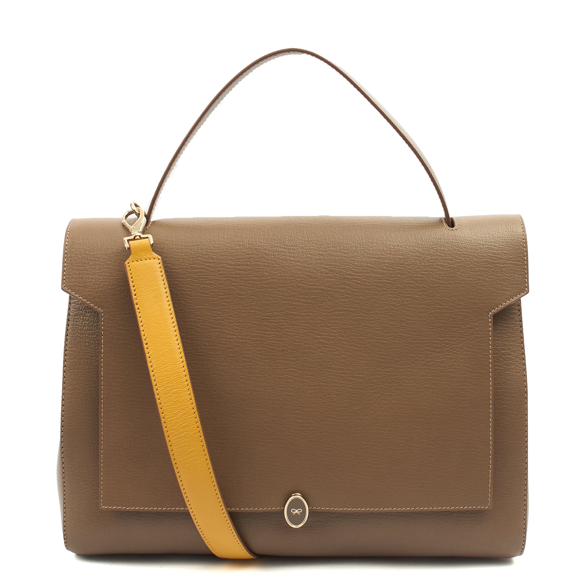 Anya Hindmarch Tote Bathurst Satchel in Brown, Leather — Front View