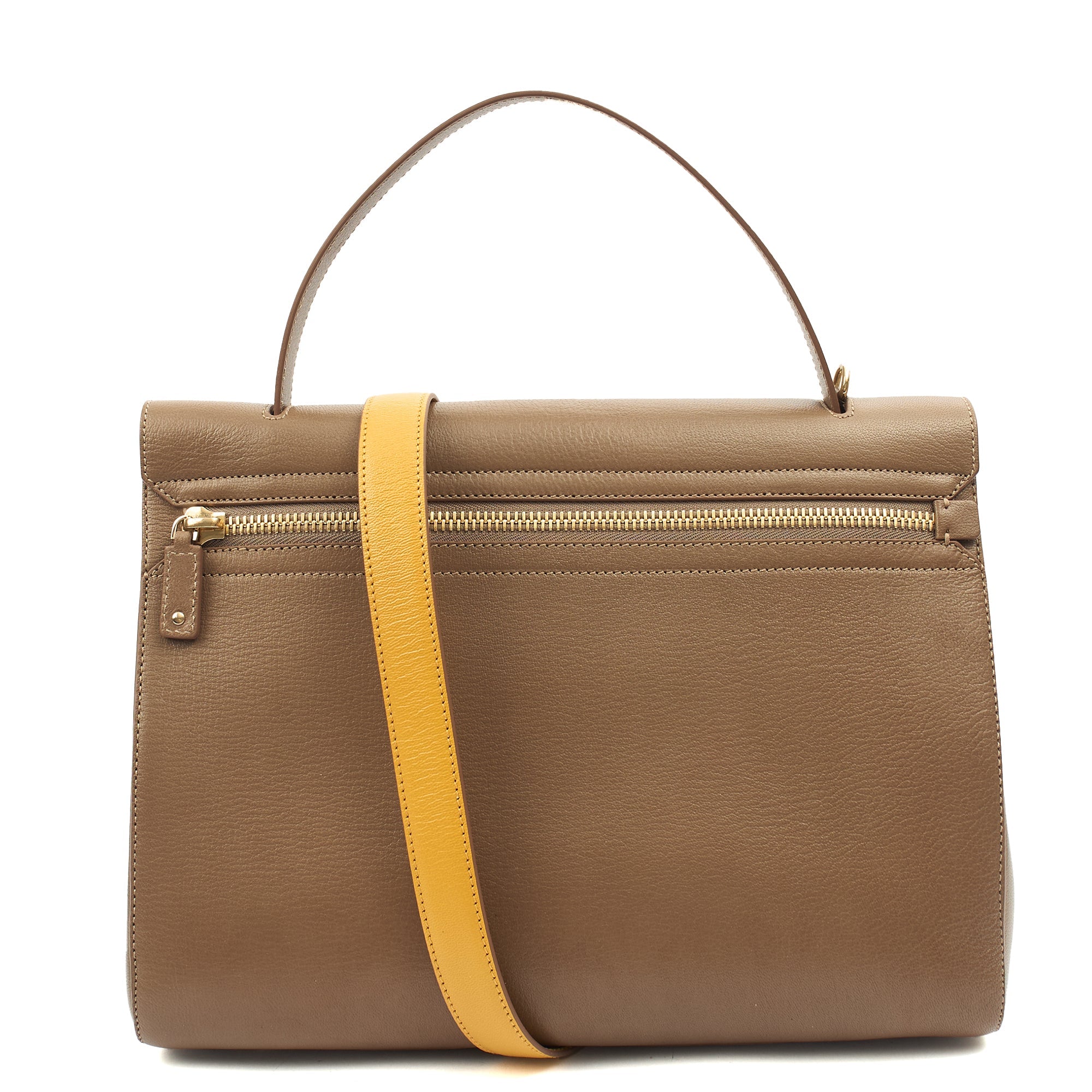 Anya Hindmarch Tote Bathurst Satchel in Brown, Leather — Back View