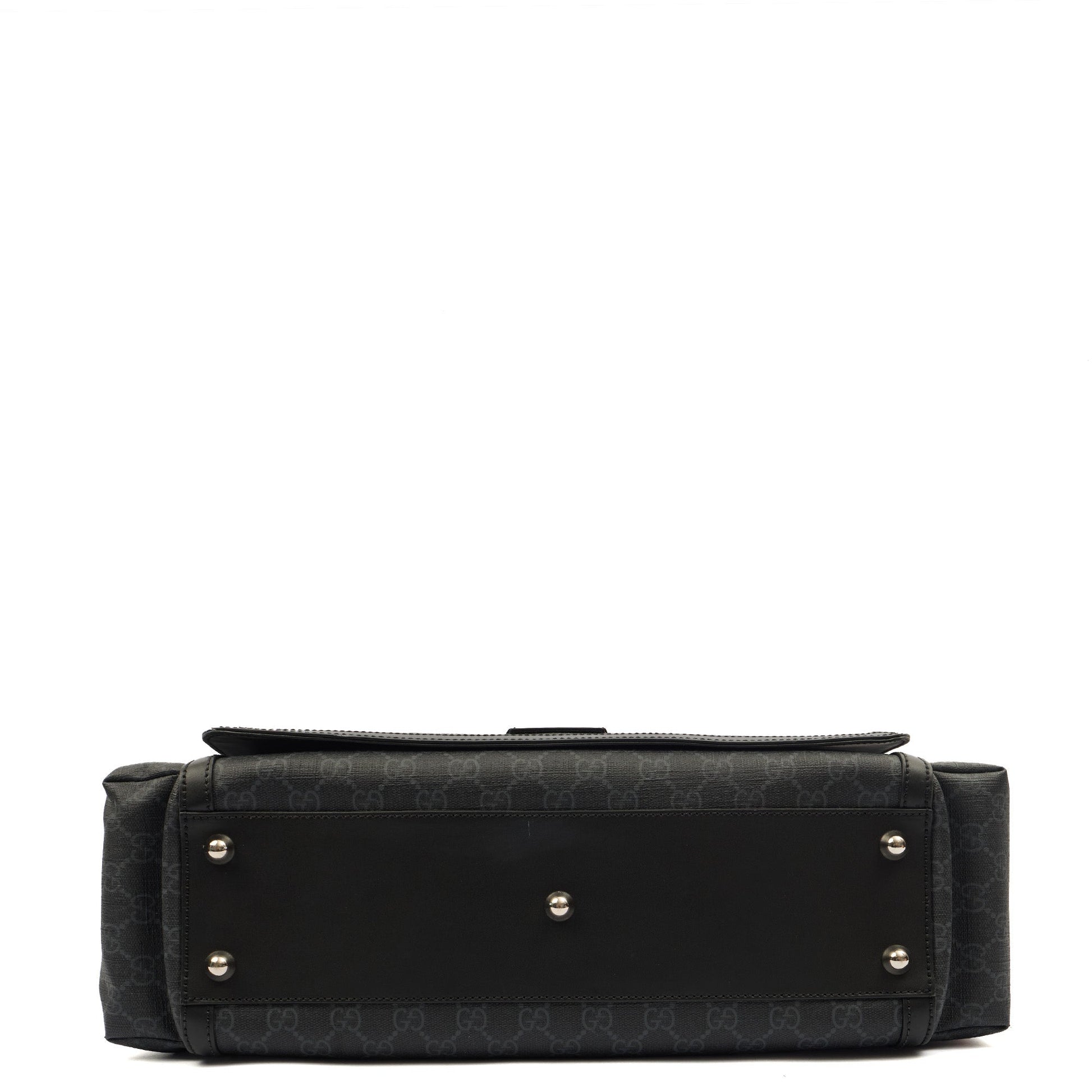 Gucci Cross Body Baby Carrier in GG Supreme, Exotic Effect Leather — Top View