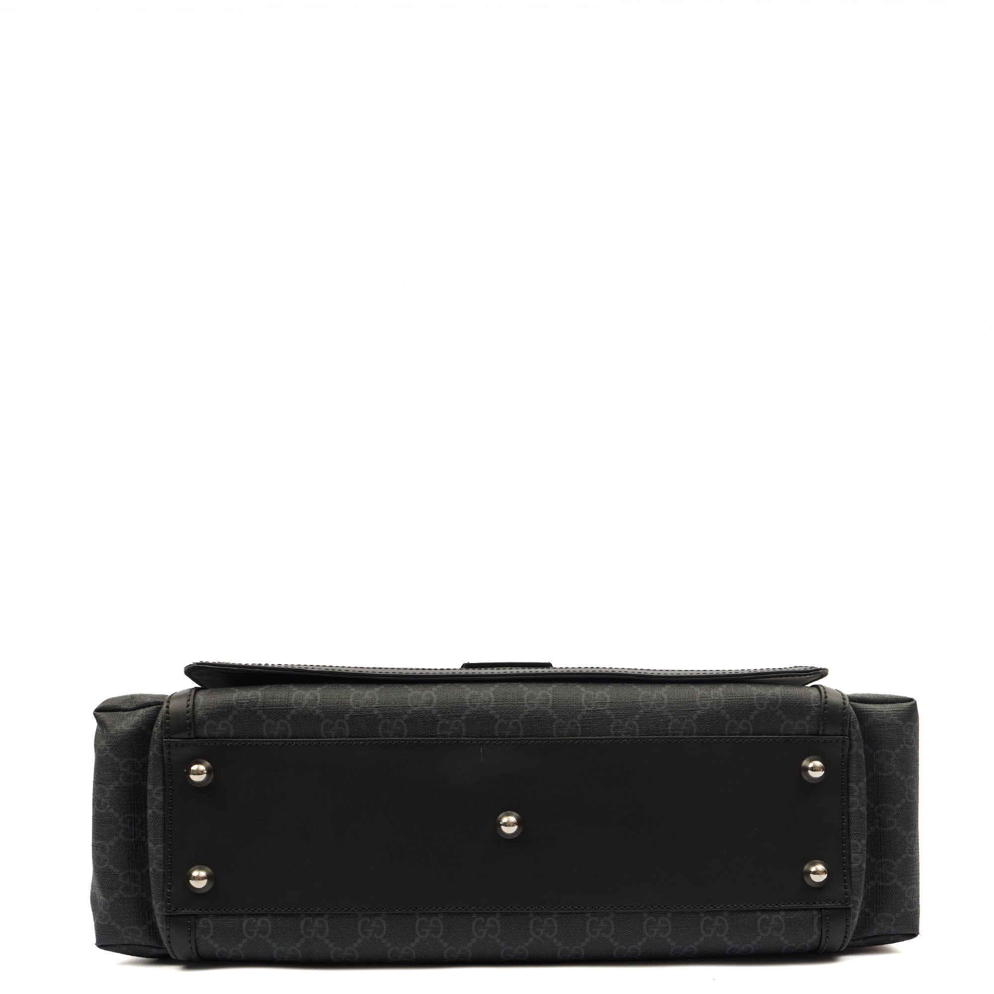 Gucci Cross Body Baby Carrier in GG Supreme, Exotic Effect Leather — Top View