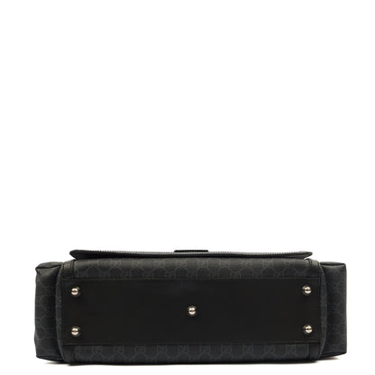 Gucci Cross Body Baby Carrier in GG Supreme, Exotic Effect Leather — Alternate View 11