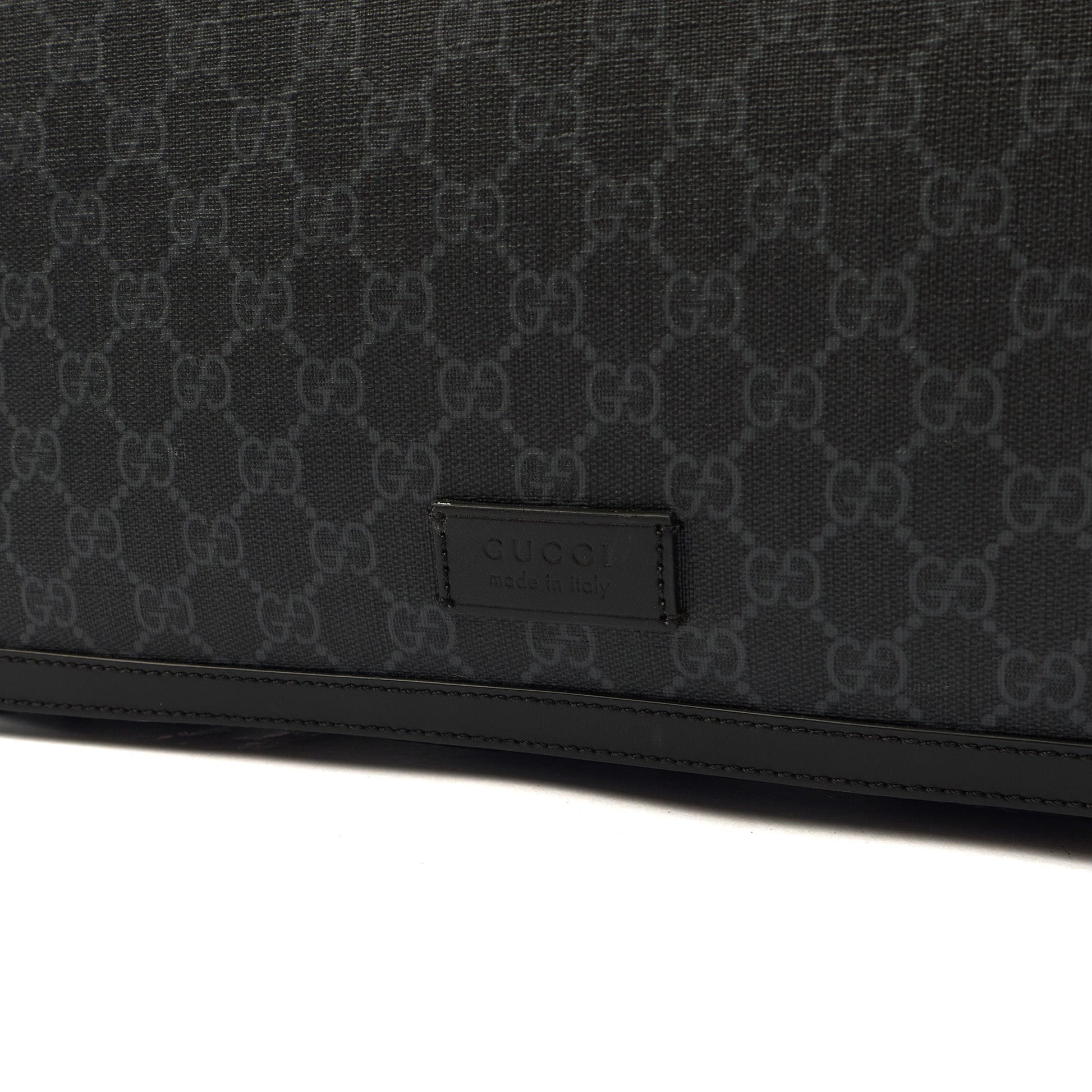 Gucci Cross Body Baby Carrier in GG Supreme, Exotic Effect Leather — Alternate View 13