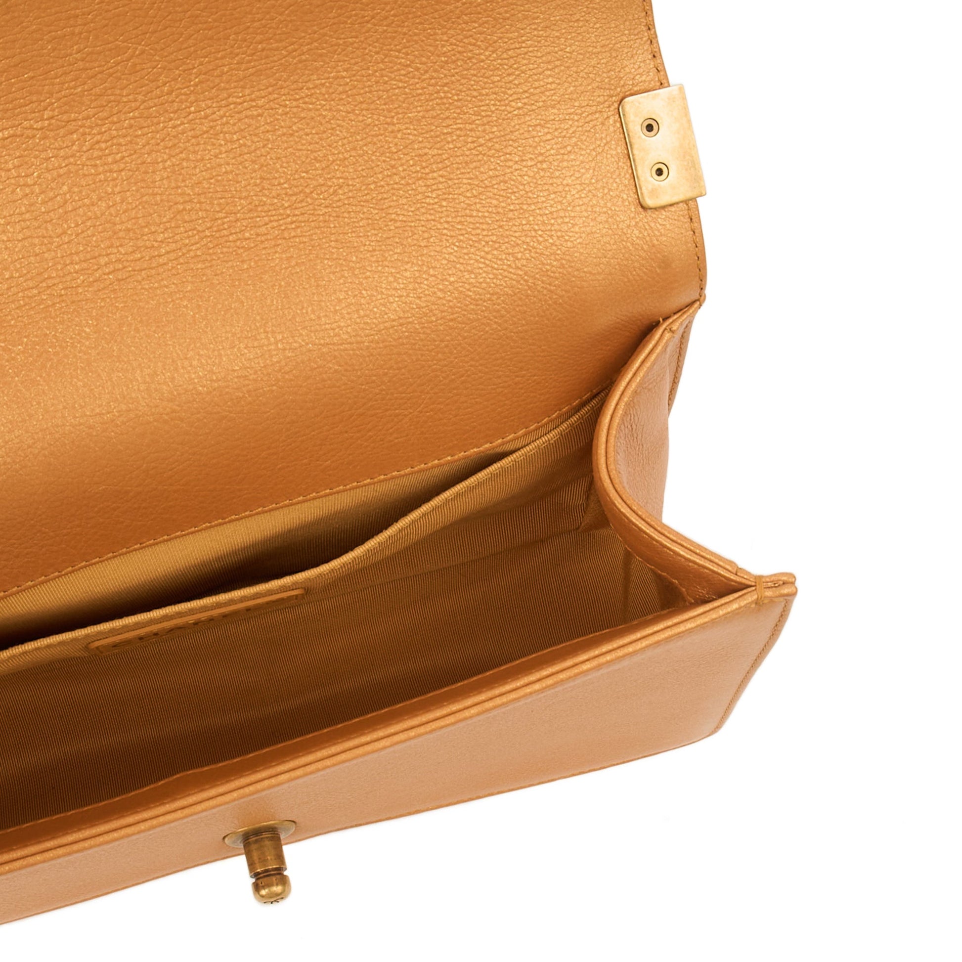 Chanel Shoulder Bag Boy - Medium in Metallic, Leather — Alternate View 20
