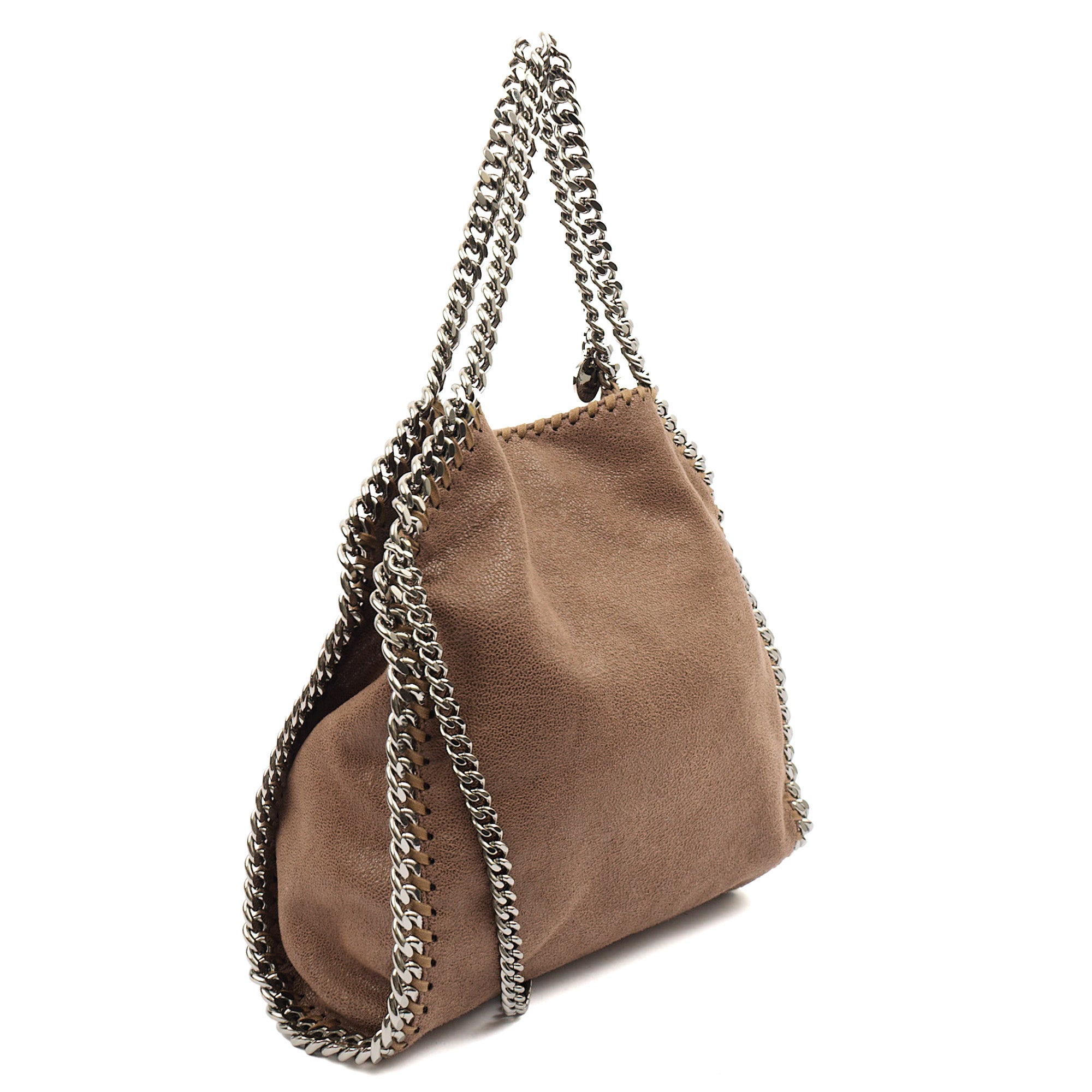Stella McCartney Tote Falabella Mini Tote in Brown, Suede — Alternate View 8