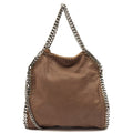 Stella McCartney Tote Falabella Mini Tote in Brown, Suede — Front View
