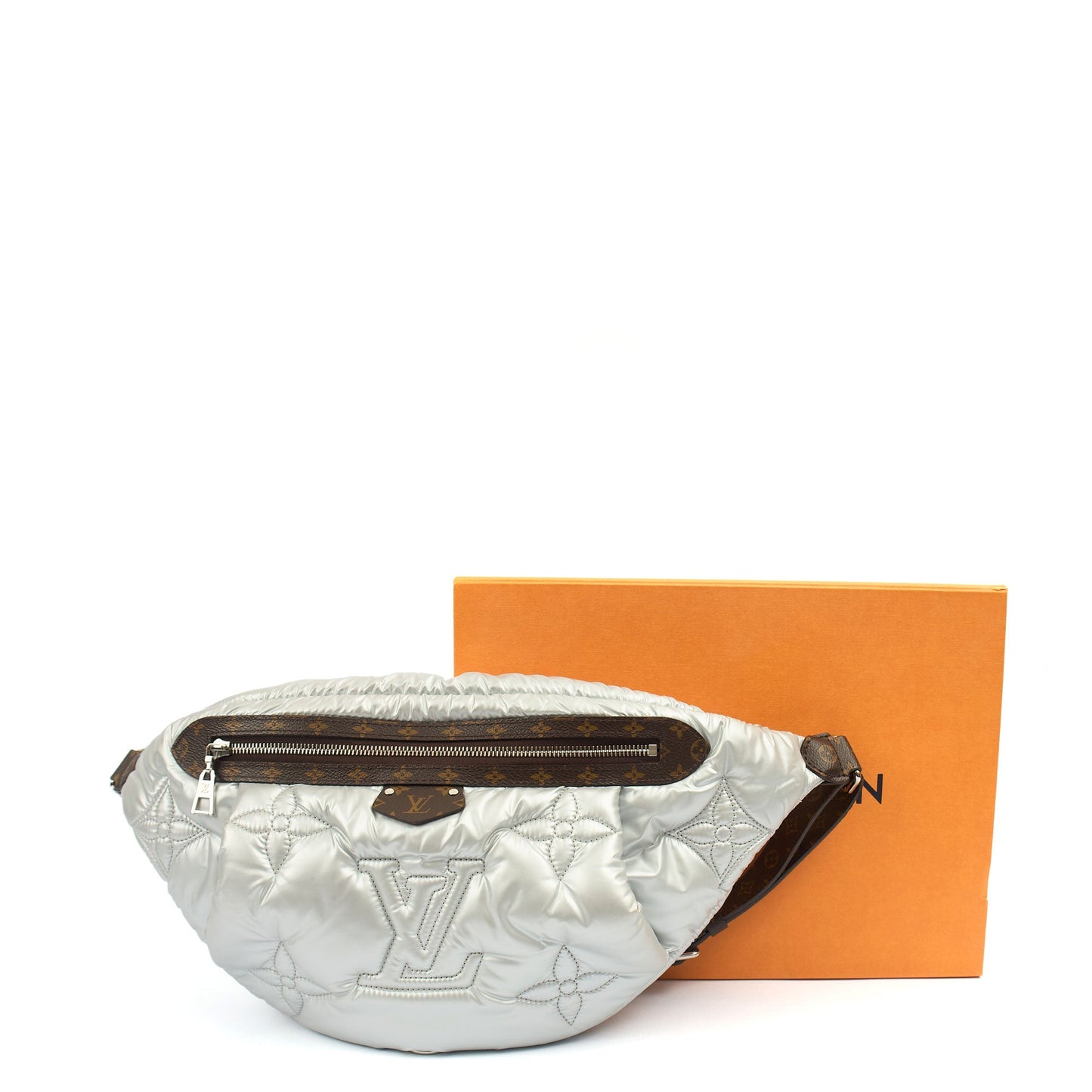 Louis Vuitton Cross Body Bumbag in Metallic, Fabric — Lifestyle View