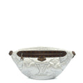Louis Vuitton Cross Body Bumbag in Metallic, Fabric — Front View