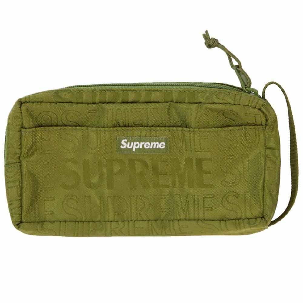 Supreme Organizer Pouch (SS19) Olive — Front View