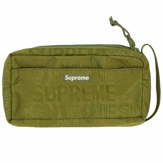 Supreme Organizer Pouch (SS19) Olive — Front View