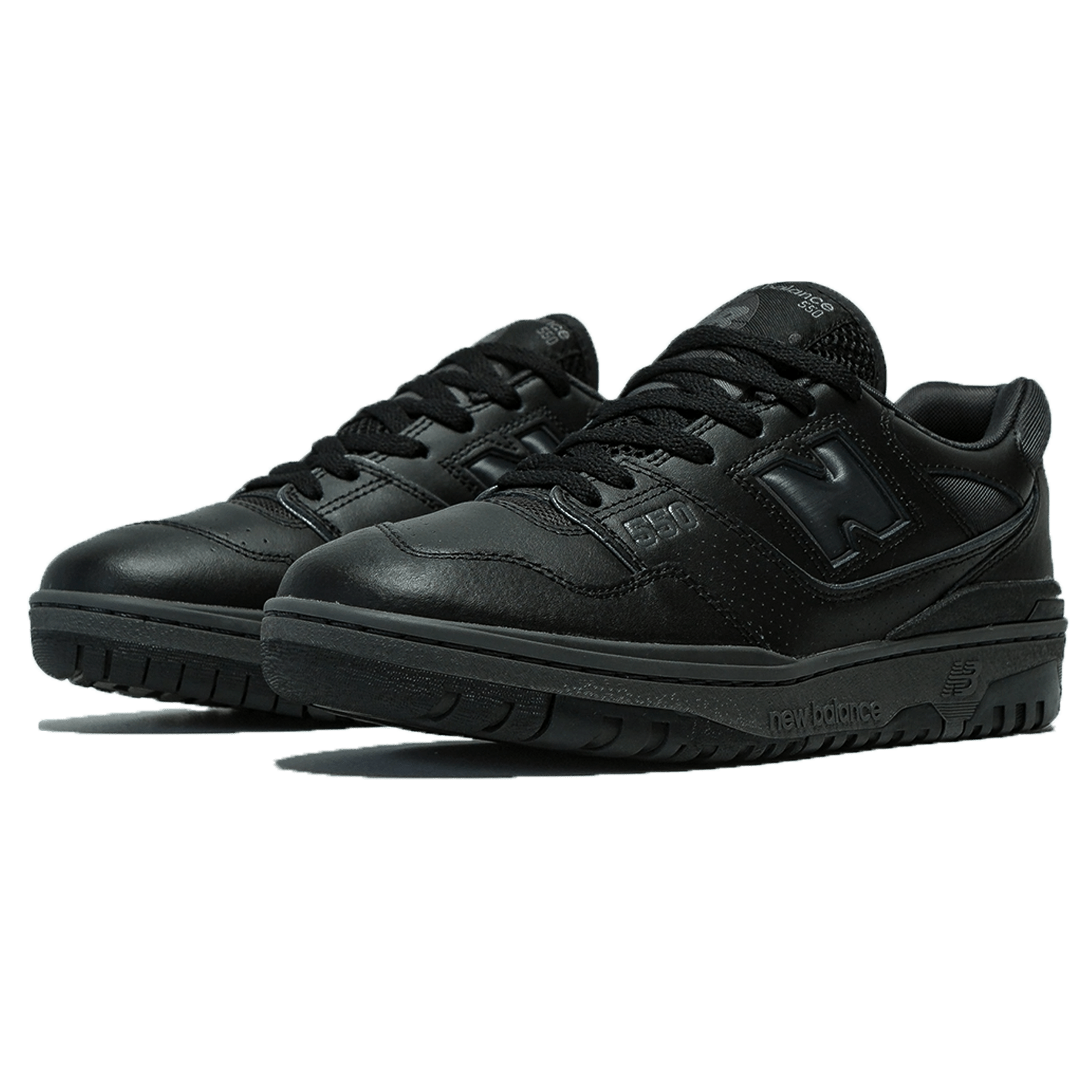 New Balance 550 'Triple Black' — UK 3.5 | EU 36 | US 4 — Side View