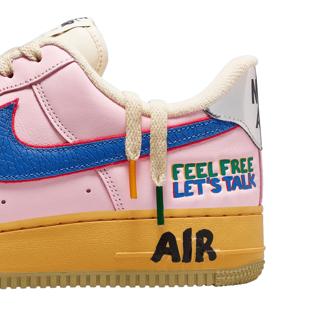 Nike Air Force 1 Low 'Feel Free, Let's Talk' — UK 3 | EU 35.5 | US 3.5 — Lifestyle View
