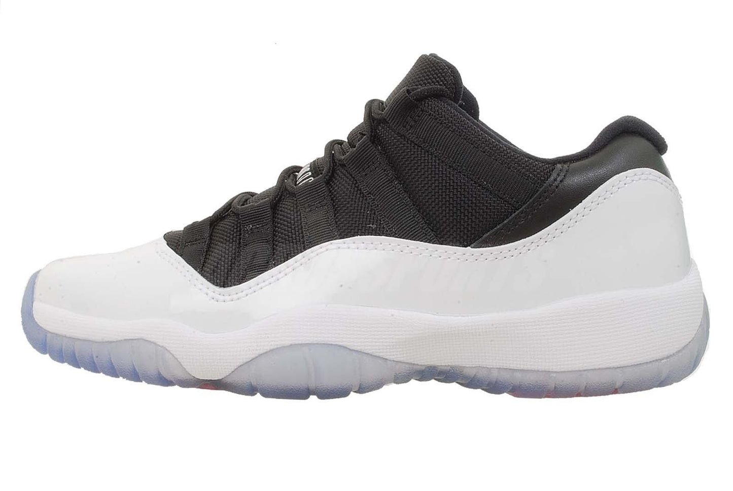 Air Jordan 11 Low Retro White-Black-True Red — UK 3 | EU 35.5 | US 3.5 — Front View