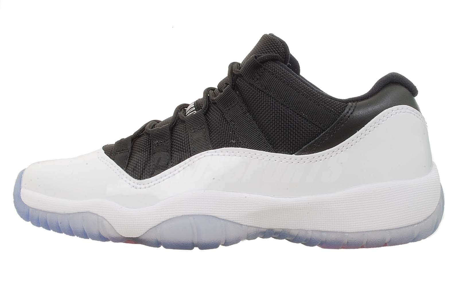 Air Jordan 11 Low Retro White-Black-True Red — UK 3 | EU 35.5 | US 3.5 — Front View