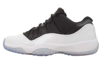 Air Jordan 11 Low Retro White-Black-True Red — UK 3 | EU 35.5 | US 3.5 — Front View